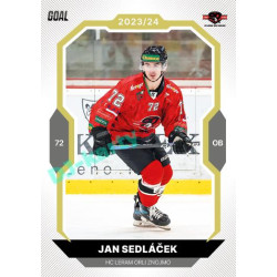 2023/24 Goal cards Chance Liga 2. série #389 Jan Sedláček Gold 1of20