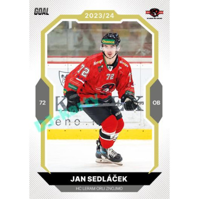 2023/24 Goal cards Chance Liga 2. série #389 Jan Sedláček Gold 1of20