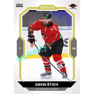 2023/24 Goal cards Chance Liga 2. série #392 David Štich Gold 1of20