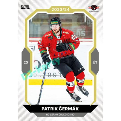2023/24 Goal cards Chance Liga 2. série #393 Patrik Čermák Gold 1of20