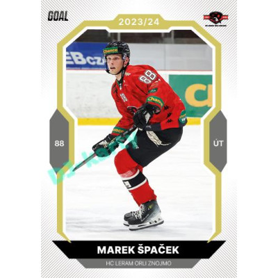 2023/24 Goal cards Chance Liga 2. série #395 Marek Špaček Gold 1of20