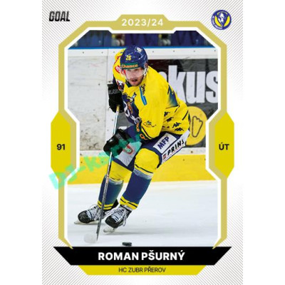 2023/24 Goal cards Chance Liga 2. série #312 Roman Pšurný Gold 1of20
