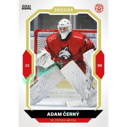 2023/24 Goal cards Chance Liga 2. série #313 Adam Černý Gold 1of20