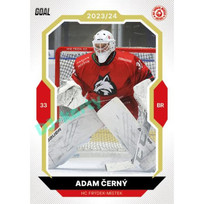 2023/24 Goal cards Chance Liga 2. série #313 Adam Černý Gold 1of20