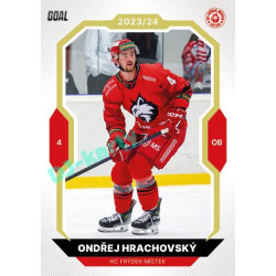2023/24 Goal cards Chance Liga 2. série #314 Ondřej Hrachovský Gold 1of20
