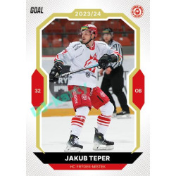 2023/24 Goal cards Chance Liga 2. série #315 Jakub Teper Gold 1of20