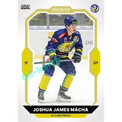 2023/24 Goal cards Chance Liga 2. série #302 Joshua James Mácha Gold 1of20