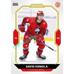 2023/24 Goal cards Chance Liga 2. série #316 David Homola Gold 1of20