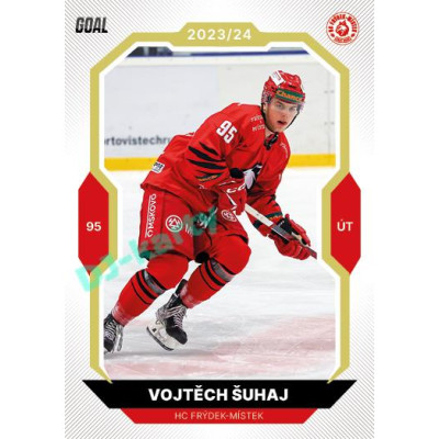 2023/24 Goal cards Chance Liga 2. série #317 Vojtěch Šuhaj Gold 1of20