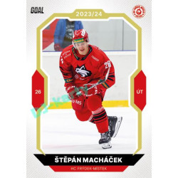 2023/24 Goal cards Chance Liga 2. série #320 Štěpán Macháček Gold 1of20