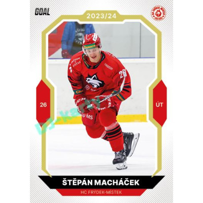 2023/24 Goal cards Chance Liga 2. série #320 Štěpán Macháček Gold 1of20