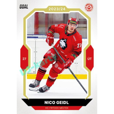 2023/24 Goal cards Chance Liga 2. série #321 Nico Geidl Gold 1of20
