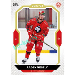 2023/24 Goal cards Chance Liga 2. série #322 Radek Veselý Gold 1of20