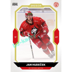 2023/24 Goal cards Chance Liga 2. série #325 Jan Hudeček Gold 1of20