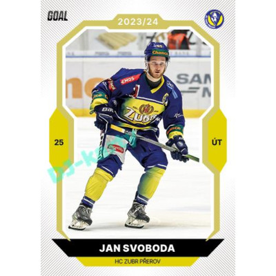 2023/24 Goal cards Chance Liga 2. série #303 Jan Svoboda Gold 1of20