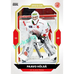 2023/24 Goal cards Chance Liga 2. série #330 Paavo Hölsä Gold 1of20