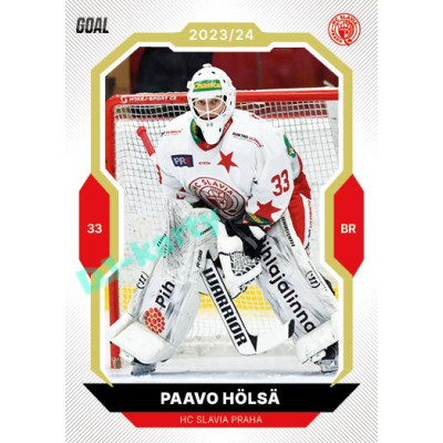 2023/24 Goal cards Chance Liga 2. série #330 Paavo Hölsä Gold 1of20