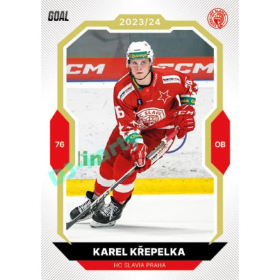 2023/24 Goal cards Chance Liga 2. série #332 Karel Křepelka Gold 1of20