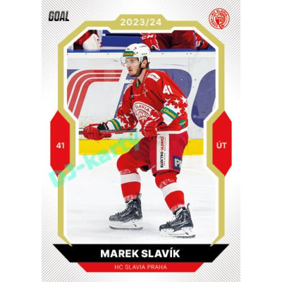 2023/24 Goal cards Chance Liga 2. série #337 Marek Slavík Gold 1of20