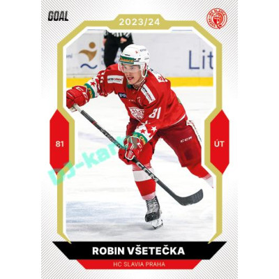 2023/24 Goal cards Chance Liga 2. série #338 Robin Všetečka Gold 1of20