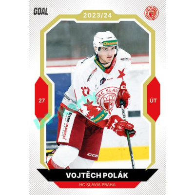 2023/24 Goal cards Chance Liga 2. série #341 Vojtěch Polák Gold 1of20