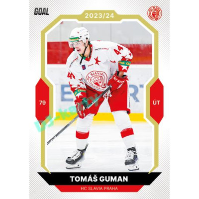 2023/24 Goal cards Chance Liga 2. série #342 Tomáš Guman Gold 1of20
