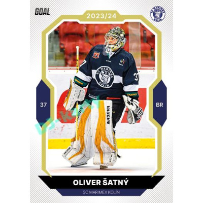 2023/24 Goal cards Chance Liga 2. série #344 Oliver Šatný Gold 1of20