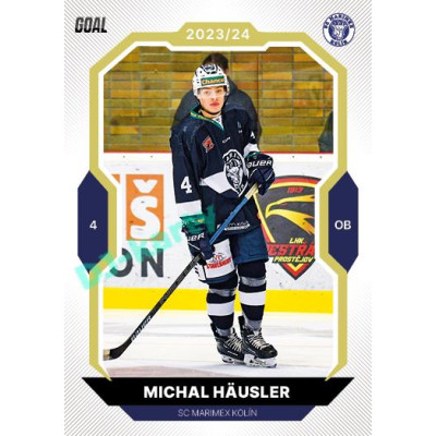 2023/24 Goal cards Chance Liga 2. série #348 Michal Häusler Gold 1of20
