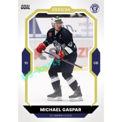 2023/24 Goal cards Chance Liga 2. série #349 Michael Gaspar Gold 1of20
