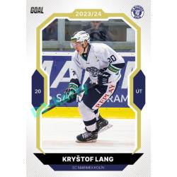 2023/24 Goal cards Chance Liga 2. série #350 Kryštof Lang Gold 1of20