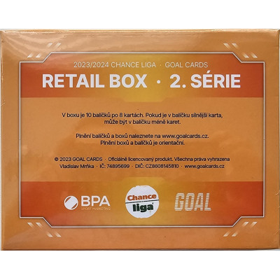 2023/24 Goal cards Chance Liga 2. série Retail box
