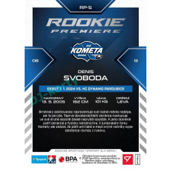2024/25 Sportzoo ELH 1. serie #RP-5 Denis Svoboda Rookie Premiere