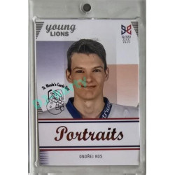 2023/24 Legendary Cards Hlinka Gretzky Cup Young Lions #P-22 Ondřej Kos Portréty Expo