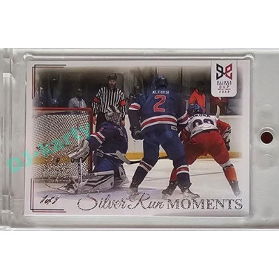 2023/24 Legendary Cards Hlinka Gretzky Cup Young Lions #SRM-17 Češi na úvod turnaje zdolali USA 7:2 Silver Run Moments Expo 1/1