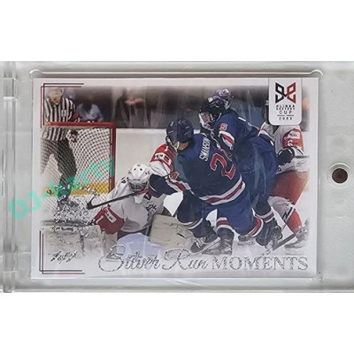 2023/24 Legendary Cards Hlinka Gretzky Cup Young Lions #SRM-02 Jakub Milota zneškodnil 19 střel USA Silver Run Moments Expo 1/1