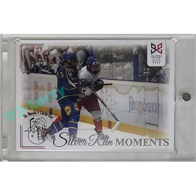 2023/24 Legendary Cards Hlinka Gretzky Cup Young Lions #SRM-31 Poslední duel skupiny proti Švédsku Silver Run Moments Expo