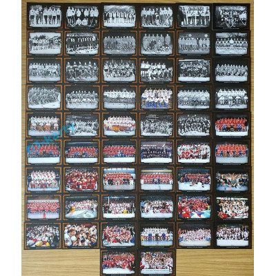 2020 OFS Síň slávy českého hokeje History of Czech National Teams (Oversized) COOPER xx/20 - kompletní set 56 karet