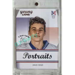 2023/24 Legendary Cards Hlinka Gretzky Cup Young Lions #P-04 Jakub Fibigr Portréty Expo