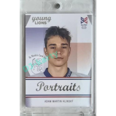 2023/24 Legendary Cards Hlinka Gretzky Cup Young Lions #P-05 Adam Martin Hlinský Portréty Expo