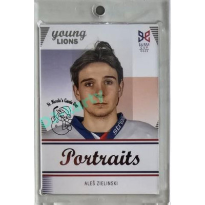 2023/24 Legendary Cards Hlinka Gretzky Cup Young Lions #P-09 Aleš Zielinski Portréty Expo