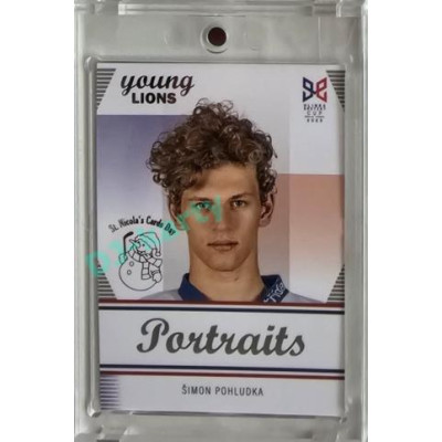 2023/24 Legendary Cards Hlinka Gretzky Cup Young Lions #P-19 Šimon Pohludka Portréty Expo