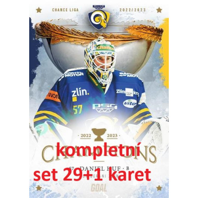 2023 Goal Cards Zlín Champions kompletní set řadovek (29+1)ks