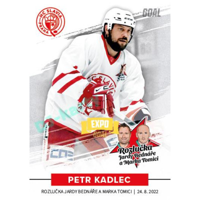2022 Goal Cards Rozlučka Jardy Bednáře a Marka Tomici #06 Petr Kadlec Expo Gold 1of3