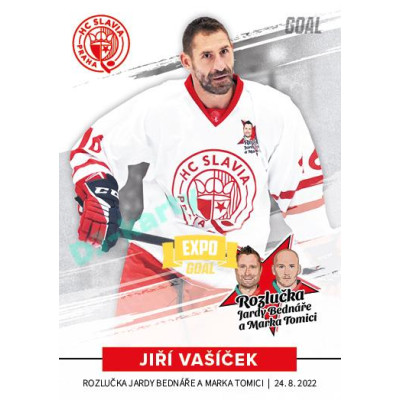 2022 Goal Cards Rozlučka Jardy Bednáře a Marka Tomici #12 Jiří Vašíček Expo Gold 1of3