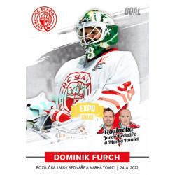 2022 Goal Cards Rozlučka Jardy Bednáře a Marka Tomici #17 Dominik Furch Expo Gold 1of3