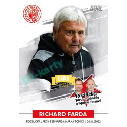 2022 Goal Cards Rozlučka Jardy Bednáře a Marka Tomici #19 Richard Farda Expo Gold 1of3