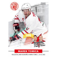 2022 Goal Cards Rozlučka Jardy Bednáře a Marka Tomici #02 Marek Tomica Expo Gold 1of3