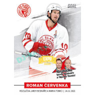 2022 Goal Cards Rozlučka Jardy Bednáře a Marka Tomici #04 Roman Červenka Expo Gold 1of3