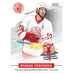 2022 Goal Cards Rozlučka Jardy Bednáře a Marka Tomici #04 Roman Červenka Expo Gold 1of3