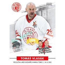 2022 Goal Cards Rozlučka Jardy Bednáře a Marka Tomici #05 Tomáš Vlasák Expo Gold 1of3